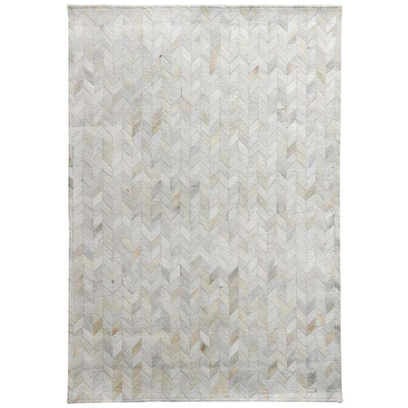 Luxe Living Room Rug Multicolor Geo Patterned Indoor Rug Cowhide Pet Friendly Stain-Resistant Carpet Grey Clearhalo 'Area Rug' 'Rug' 2213275