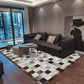 Industrial Plaid Patterned Rug Multi-Color Cowhide Indoor Rug Stain-Resistant Pet Friendly Area Carpet for Parlor Grey Clearhalo 'Area Rug' 'Rug' 2213295