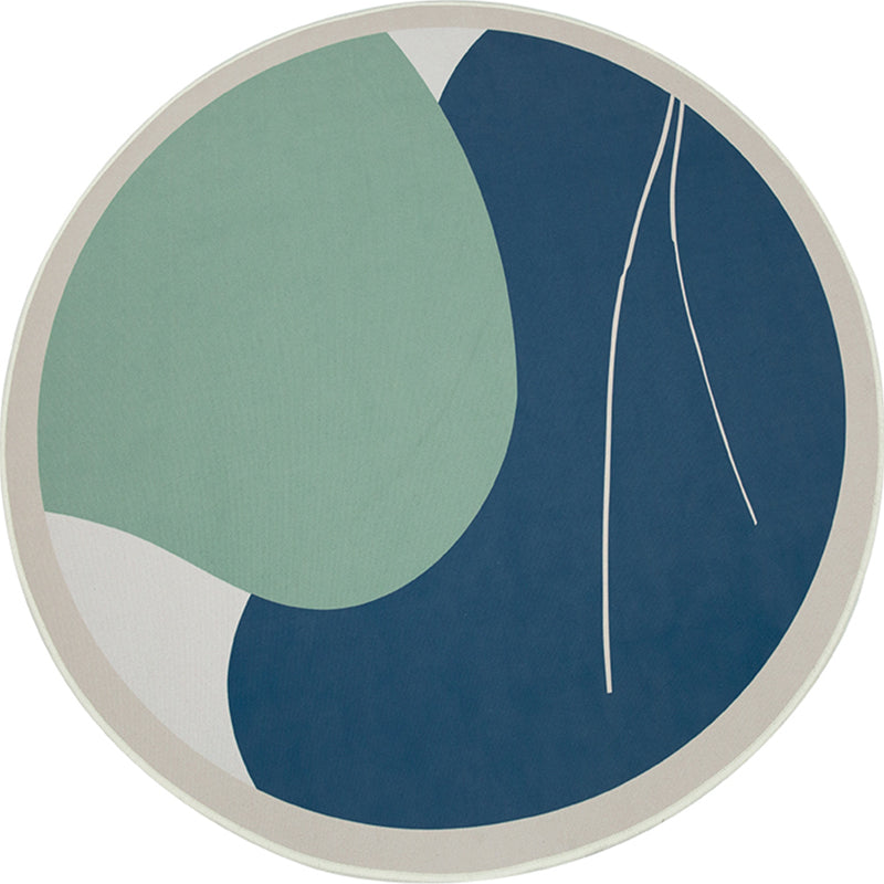 Simple Modernism Rug Multi Colored Geometric Area Carpet Stain-Resistant Non-Slip Backing Indoor Rug for Room Navy Clearhalo 'Area Rug' 'Rug' 2213338