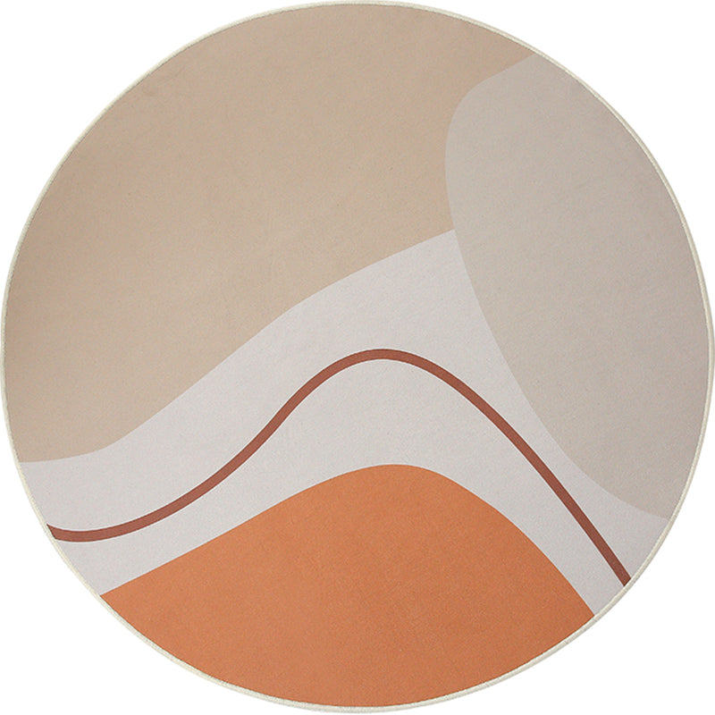 Simple Modernism Rug Multi Colored Geometric Area Carpet Stain-Resistant Non-Slip Backing Indoor Rug for Room Khaki Clearhalo 'Area Rug' 'Rug' 2213339