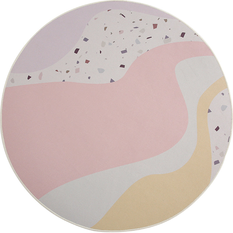 Simple Modernism Rug Multi Colored Geometric Area Carpet Stain-Resistant Non-Slip Backing Indoor Rug for Room Pink Clearhalo 'Area Rug' 'Rug' 2213340