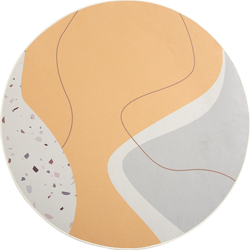 Simple Modernism Rug Multi Colored Geometric Area Carpet Stain-Resistant Non-Slip Backing Indoor Rug for Room Yellow Clearhalo 'Area Rug' 'Rug' 2213341