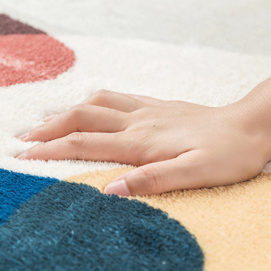 Casual Multi-Color Abstract Rug Blended Bold Indoor Rug Easy Care Pet Friendly Machine Washable Carpet for Room Clearhalo 'Area Rug' 'Rug' 2213345