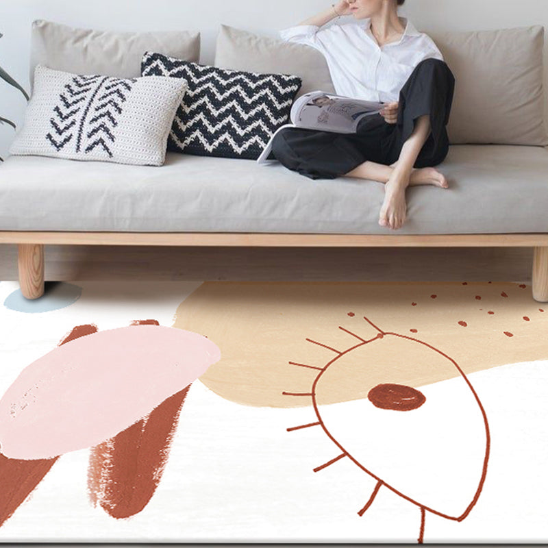 Multi-Colored Abstract Pattern Rug Blended Western Area Rug Easy Care Machine Washable Carpet for Decoration Khaki Clearhalo 'Area Rug' 'Rug' 2213365