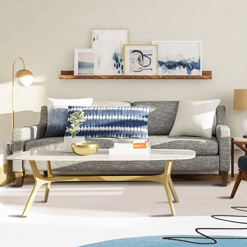 Multi-Colored Abstract Pattern Rug Blended Western Area Rug Easy Care Machine Washable Carpet for Decoration Brown Clearhalo 'Area Rug' 'Rug' 2213371