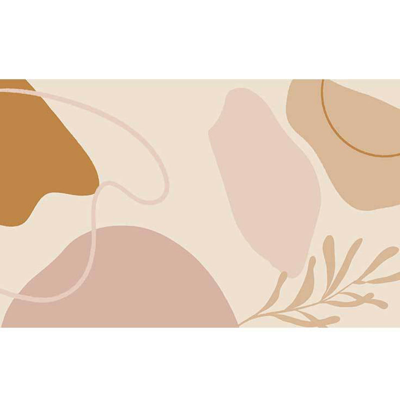 Multi-Colored Decoration Rug Calming Abstract Pattern Area Carpet Polypropylene Non-Slip Easy Care Rug Light Pink Clearhalo 'Area Rug' 'Rug' 2213434