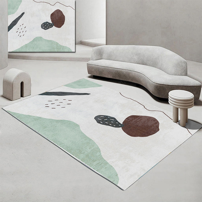Luxury Abstract Printed Rug Multicolor Polyster Area Rug Non-Slip Backing Easy Care Carpet for Room Clearhalo 'Area Rug' 'Rug' 2213443
