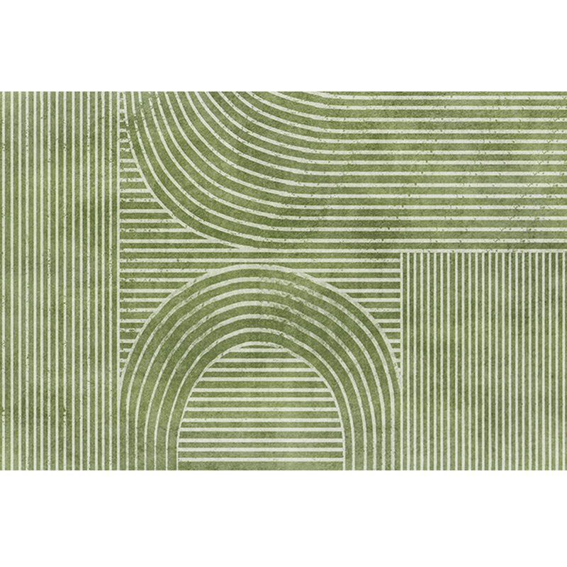 Creative Decoration Rug Multi Colored Abstract Printed Indoor Rug Synthetics Anti-Slip Backing Pet Friendly Carpet Pea Green Clearhalo 'Area Rug' 'Rug' 2213453