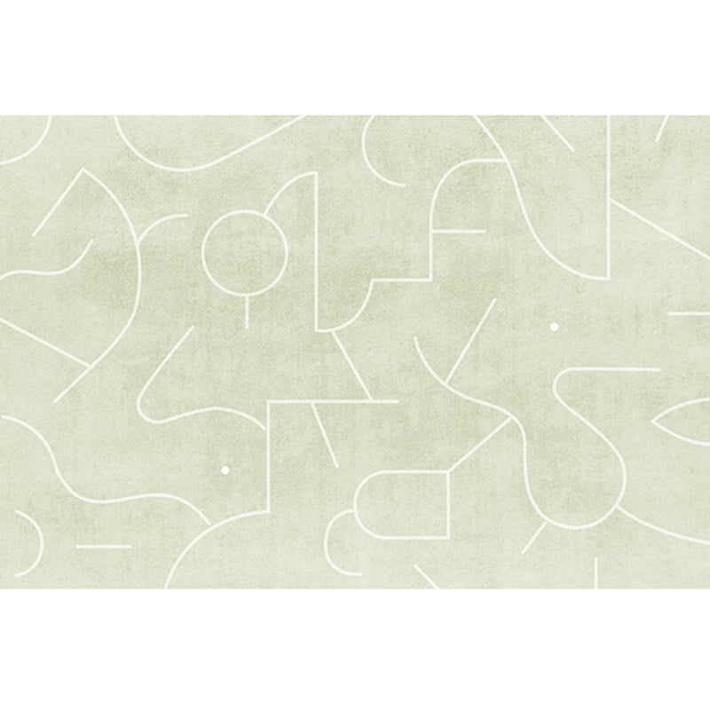 Creative Decoration Rug Multi Colored Abstract Printed Indoor Rug Synthetics Anti-Slip Backing Pet Friendly Carpet Light Green Clearhalo 'Area Rug' 'Rug' 2213460
