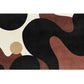 Creative Decoration Rug Multi Colored Abstract Printed Indoor Rug Synthetics Anti-Slip Backing Pet Friendly Carpet Brown Clearhalo 'Area Rug' 'Rug' 2213467