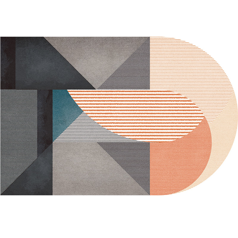 Simple Luxe Rug Multi Colored Geometric Patterned Area Rug Easy Care Pet Friendly Indoor Rug for Living Room Yellow Clearhalo 'Area Rug' 'Rug' 2213493