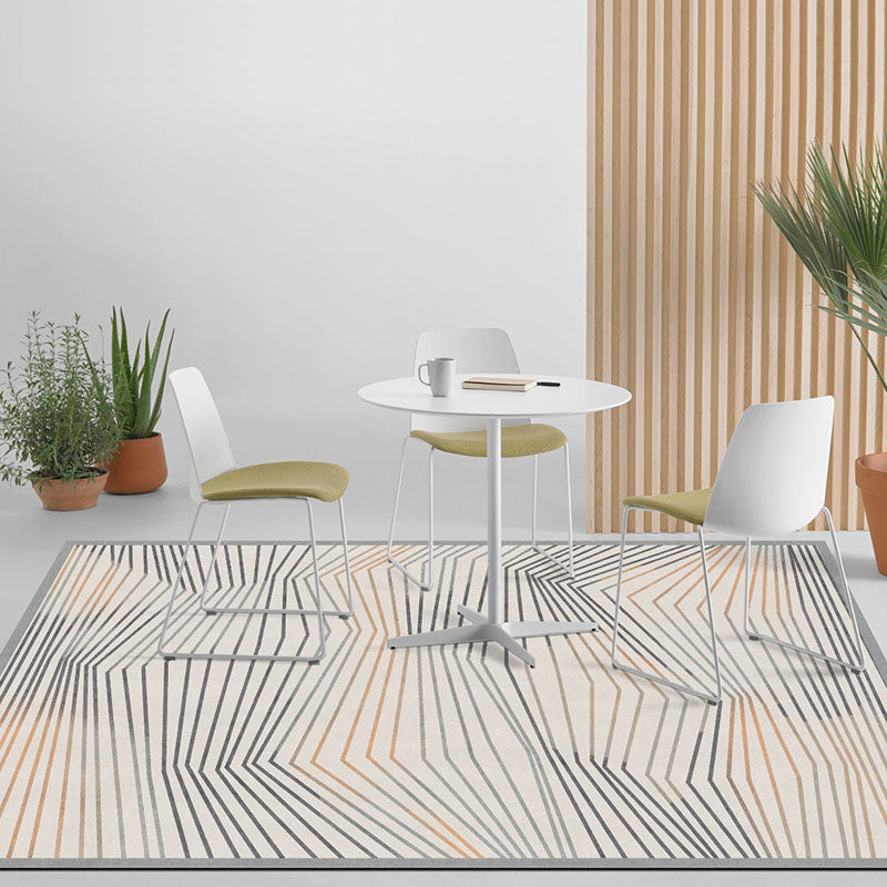 Simple Geo Print Rug Multicolor Funky Area Creative Blended Easy Care Stain-Resistant Washable Rug for Decor Yellow-Green Clearhalo 'Area Rug' 'Modern' 'Rugs' Rug' 2213505