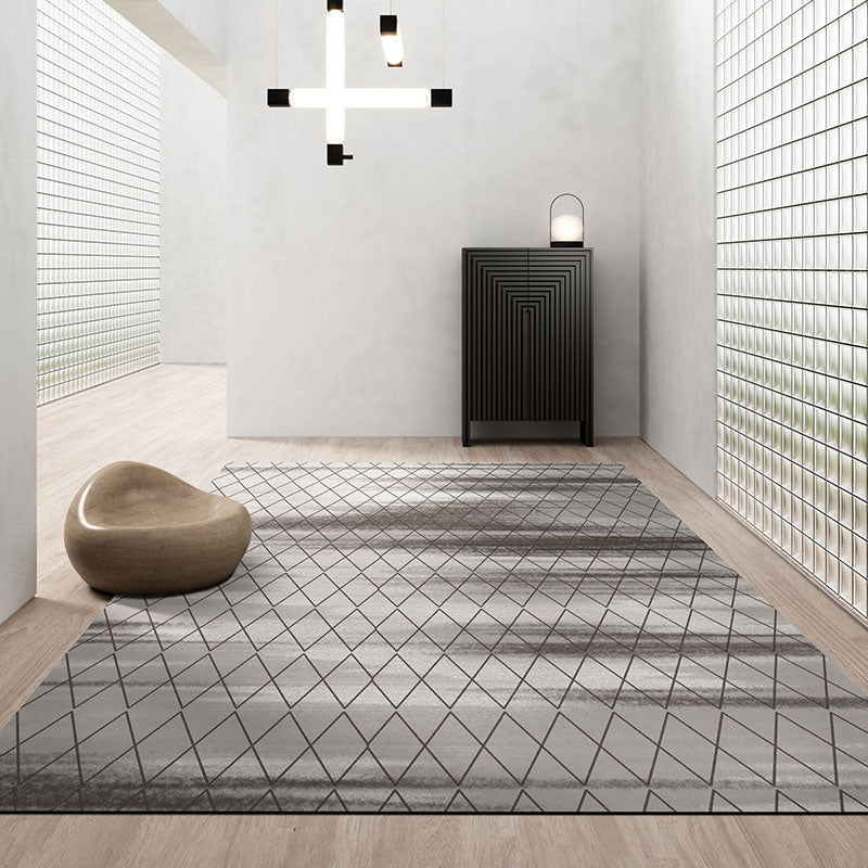 Simple Geo Print Rug Multicolor Funky Area Creative Blended Easy Care Stain-Resistant Washable Rug for Decor Clearhalo 'Area Rug' 'Modern' 'Rugs' Rug' 2213510