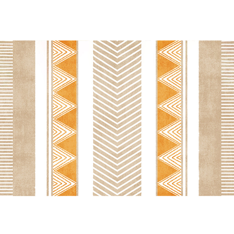 Creative Abstract Printed Rug Multi-Color Polypropylene Indoor Rug Pet Friendly Non-Slip Backing Rug for Room Yellow-Brown Clearhalo 'Area Rug' 'Rug' 2213515