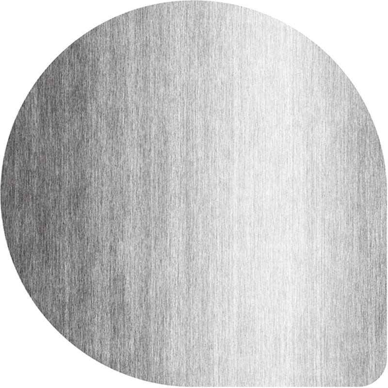 Irregular Shape Solid Color Rug Multi Colored Simple Carpet Cotton Blend Anti-Slip Backing Indoor Rug for Decoration Light Gray-White Clearhalo 'Area Rug' 'Rug' 2213629