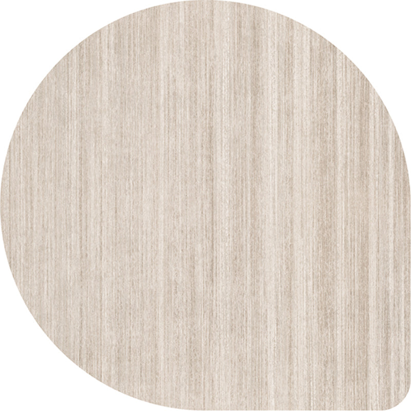 Irregular Shape Solid Color Rug Multi Colored Simple Carpet Cotton Blend Anti-Slip Backing Indoor Rug for Decoration Light Beige Clearhalo 'Area Rug' 'Rug' 2213639