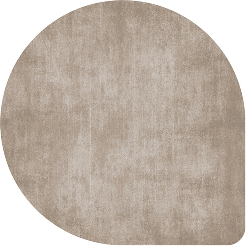 Irregular Shape Solid Color Rug Multi Colored Simple Carpet Cotton Blend Anti-Slip Backing Indoor Rug for Decoration Khaki Clearhalo 'Area Rug' 'Rug' 2213650