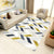 Contemporary Parlor Rug Multi-Colored Geo Printed Area Carpet Synthetics Non-Slip Machine Washable Rug White-Yellow Clearhalo 'Area Rug' 'Rug' 2213666