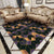 Contemporary Parlor Rug Multi-Colored Geo Printed Area Carpet Synthetics Non-Slip Machine Washable Rug Black-Purple Clearhalo 'Area Rug' 'Rug' 2213667