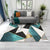 Living Room Rug Western Abstract Pattern Carpet Polypropylene Rug Green-White Clearhalo 'Area Rug' 'Rug' 2213698