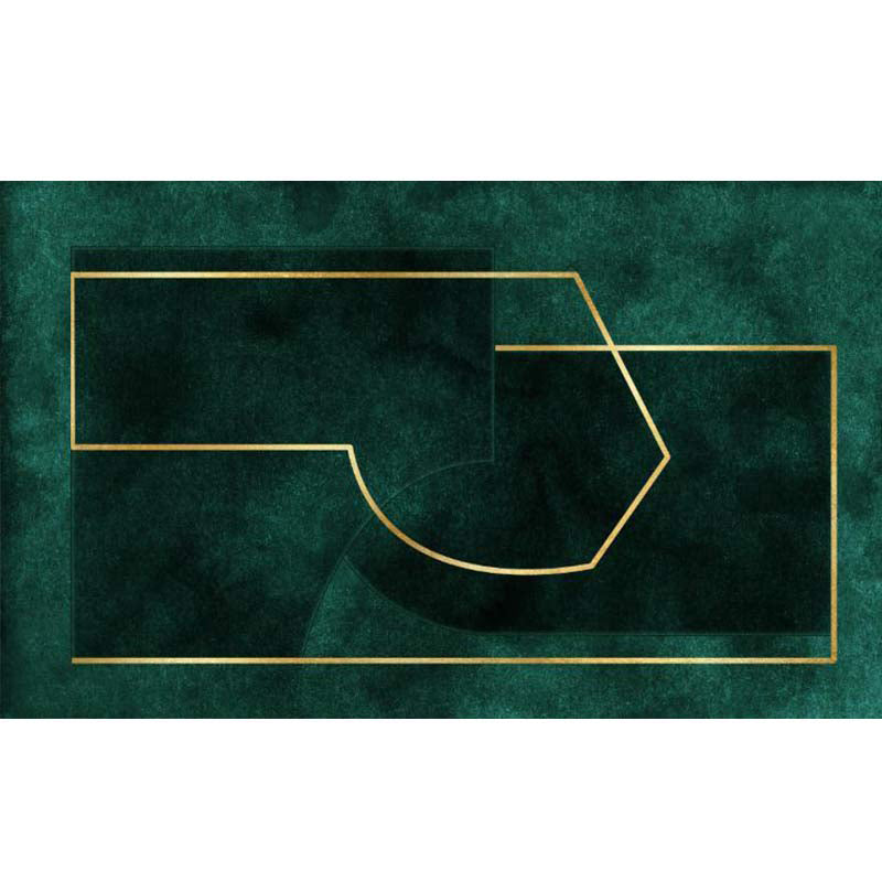 Nordic Home Decoration Rug Multicolor Geo Printed Area Carpet Cotton Blend Easy Care Anti-Slip Backing Indoor Rug Green Clearhalo 'Area Rug' 'Rug' 2213708