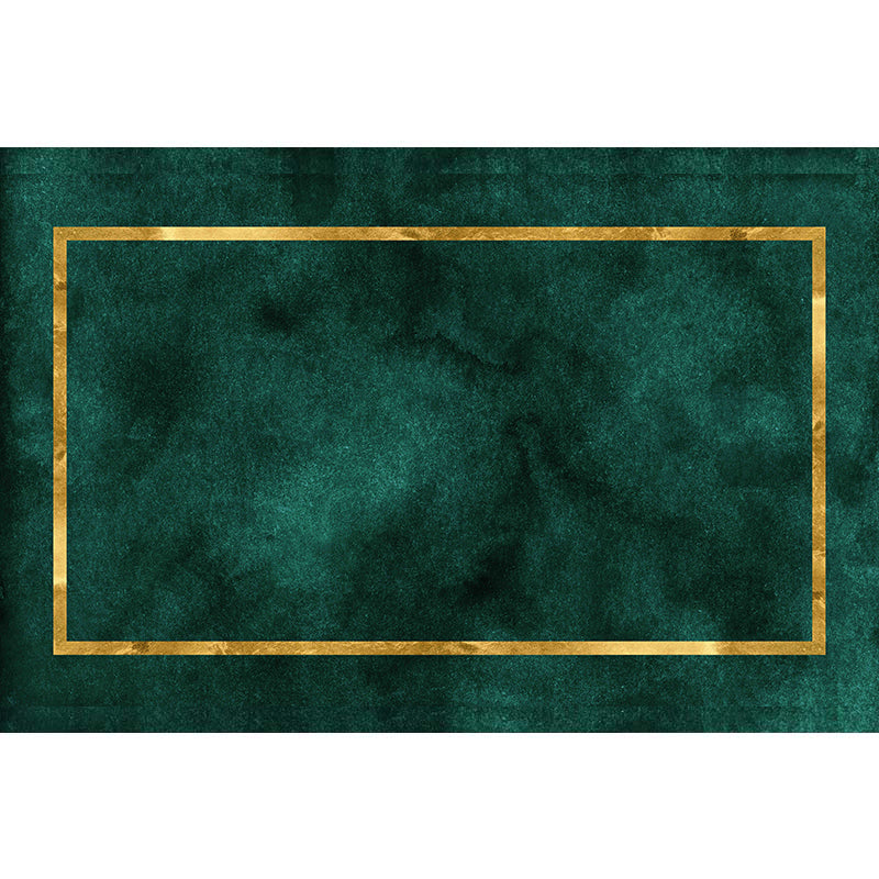 Nordic Home Decoration Rug Multicolor Geo Printed Area Carpet Cotton Blend Easy Care Anti-Slip Backing Indoor Rug Blackish Green Clearhalo 'Area Rug' 'Rug' 2213715