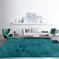 Casual Living Room Rug Multi Color Solid Color Area Rug Cotton Blend Pet Friendly Machine Washable Carpet Blue-Green Clearhalo 'Area Rug' 'Rug' 2213814