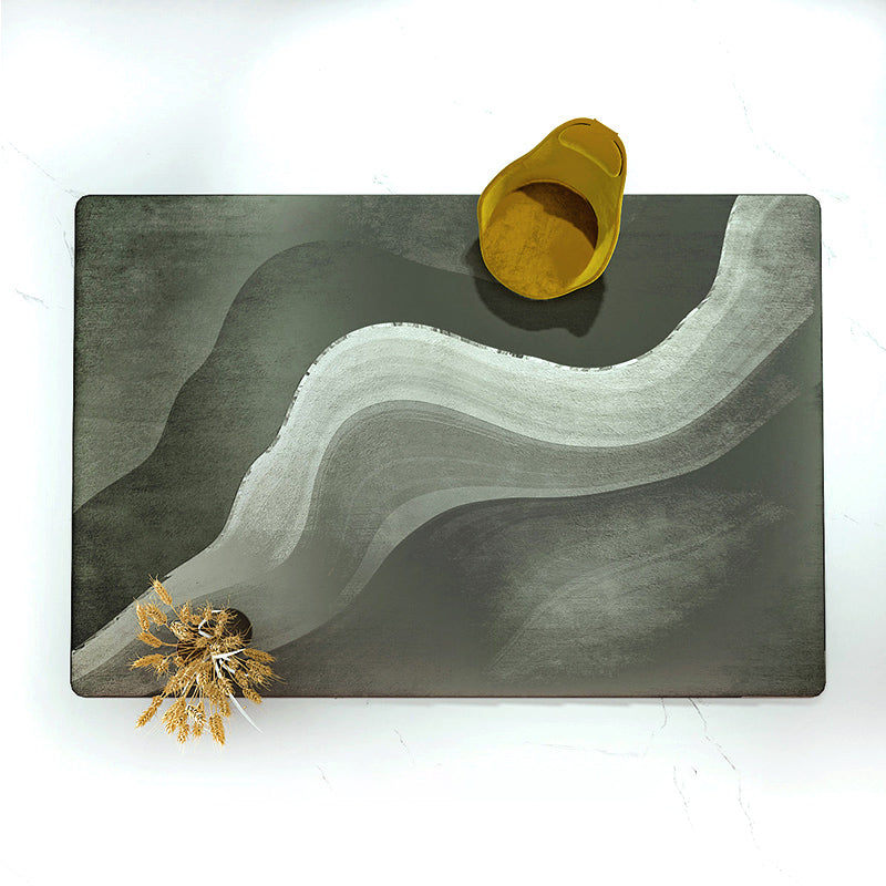Multi-Colored Minimalist Rug Synthetics Abstract Print Area Rug Non-Slip Stain-Resistant Carpet for Parlor Grey Clearhalo 'Area Rug' 'Rug' 2213838
