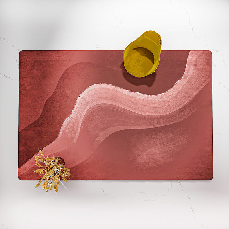 Multi-Colored Minimalist Rug Synthetics Abstract Print Area Rug Non-Slip Stain-Resistant Carpet for Parlor Pink Clearhalo 'Area Rug' 'Rug' 2213842