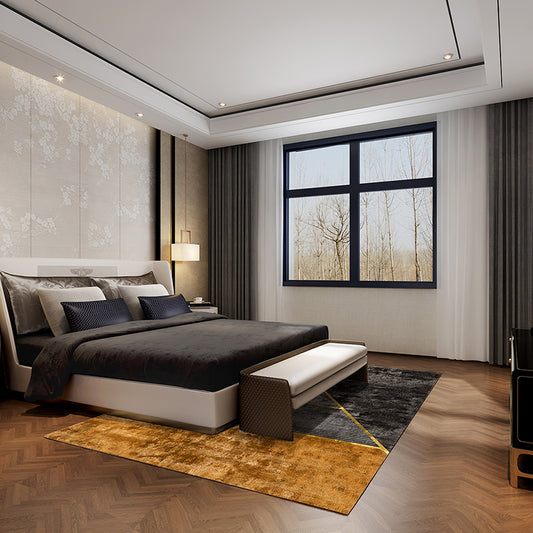 Modern Home Decoration Rug Multi Colored Geometric Pattern Indoor Rug Cotton Blend Non-Slip Pet Friendly Carpet Clearhalo 'Area Rug' 'Rug' 2213848