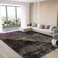 Modern Home Decoration Rug Multi Colored Geometric Pattern Indoor Rug Cotton Blend Non-Slip Pet Friendly Carpet Gray-Purple Clearhalo 'Area Rug' 'Rug' 2213851