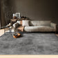 Contemporary Decoration Rug Multi-Colored Solid Carpet Cotton Blend Non-Slip Backing Machine Washable Rug Dark Gray Clearhalo 'Area Rug' 'Rug' 2213870