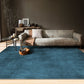 Contemporary Decoration Rug Multi-Colored Solid Carpet Cotton Blend Non-Slip Backing Machine Washable Rug Royal Blue Clearhalo 'Area Rug' 'Rug' 2213871