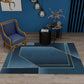 Minimalist Geometric Printed Rug Multicolor Polypropylene Area Carpet Anti-Slip Backing Pet Friendly Rug for Decor Dark Blue Clearhalo 'Area Rug' 'Rug' 2213893