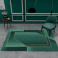 Minimalist Geometric Printed Rug Multicolor Polypropylene Area Carpet Anti-Slip Backing Pet Friendly Rug for Decor Blackish Green Clearhalo 'Area Rug' 'Rug' 2213894