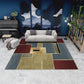 Minimalist Geometric Printed Rug Multicolor Polypropylene Area Carpet Anti-Slip Backing Pet Friendly Rug for Decor Dark Red Clearhalo 'Area Rug' 'Rug' 2213897