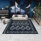 Minimalist Geometric Printed Rug Multicolor Polypropylene Area Carpet Anti-Slip Backing Pet Friendly Rug for Decor Black-White Clearhalo 'Area Rug' 'Rug' 2213900