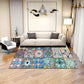 Minimalist Geometric Printed Rug Multicolor Polypropylene Area Carpet Anti-Slip Backing Pet Friendly Rug for Decor Blue-Green Clearhalo 'Area Rug' 'Rug' 2213901
