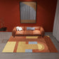 Minimalist Geometric Printed Rug Multicolor Polypropylene Area Carpet Anti-Slip Backing Pet Friendly Rug for Decor Red Clearhalo 'Area Rug' 'Rug' 2213905