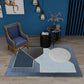 Minimalist Geometric Printed Rug Multicolor Polypropylene Area Carpet Anti-Slip Backing Pet Friendly Rug for Decor Light Blue Clearhalo 'Area Rug' 'Rug' 2213908