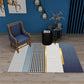 Minimalist Geometric Printed Rug Multicolor Polypropylene Area Carpet Anti-Slip Backing Pet Friendly Rug for Decor Dark Blue-White Clearhalo 'Area Rug' 'Rug' 2213914