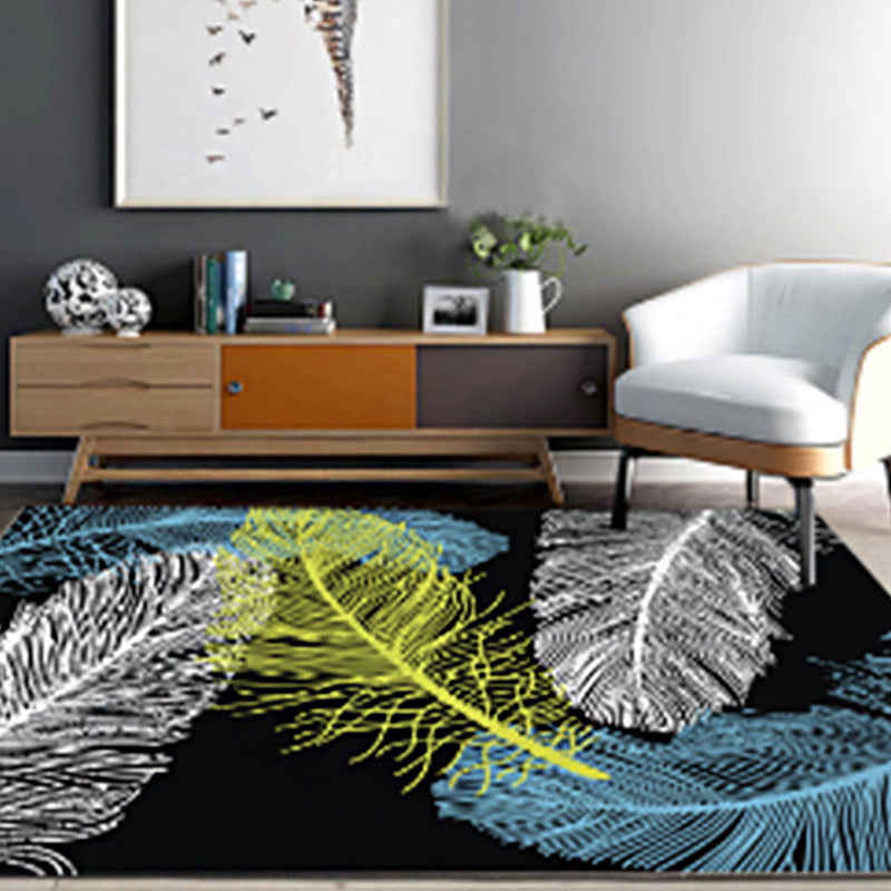 Minimalist Geometric Printed Rug Multicolor Polypropylene Area Carpet Anti-Slip Backing Pet Friendly Rug for Decor Yellow Clearhalo 'Area Rug' 'Rug' 2213920