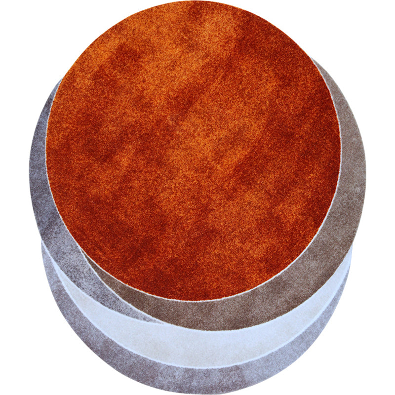 Modern Living Room Rug Multicolor Abstract Printed Area Carpet Polyster Easy Care Pet Friendly Indoor Rug Orange-White Clearhalo 'Area Rug' 'Rug' 2213957