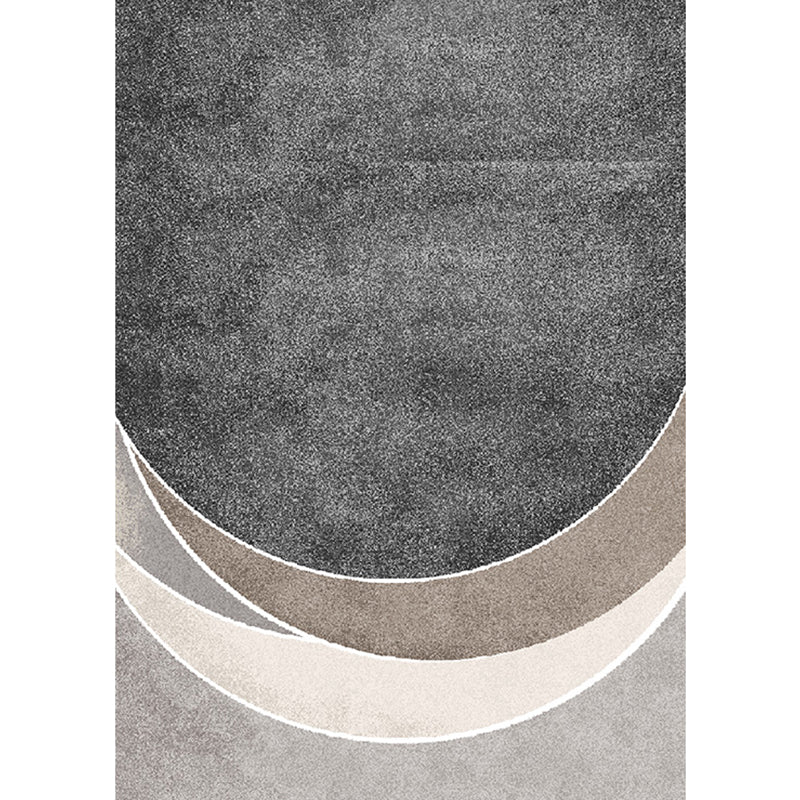 Modern Living Room Rug Multicolor Abstract Printed Area Carpet Polyster Easy Care Pet Friendly Indoor Rug Light Gray Clearhalo 'Area Rug' 'Rug' 2213959