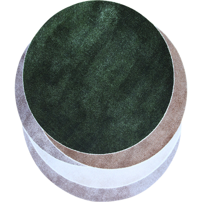 Modern Living Room Rug Multicolor Abstract Printed Area Carpet Polyster Easy Care Pet Friendly Indoor Rug Green-White Clearhalo 'Area Rug' 'Rug' 2213967