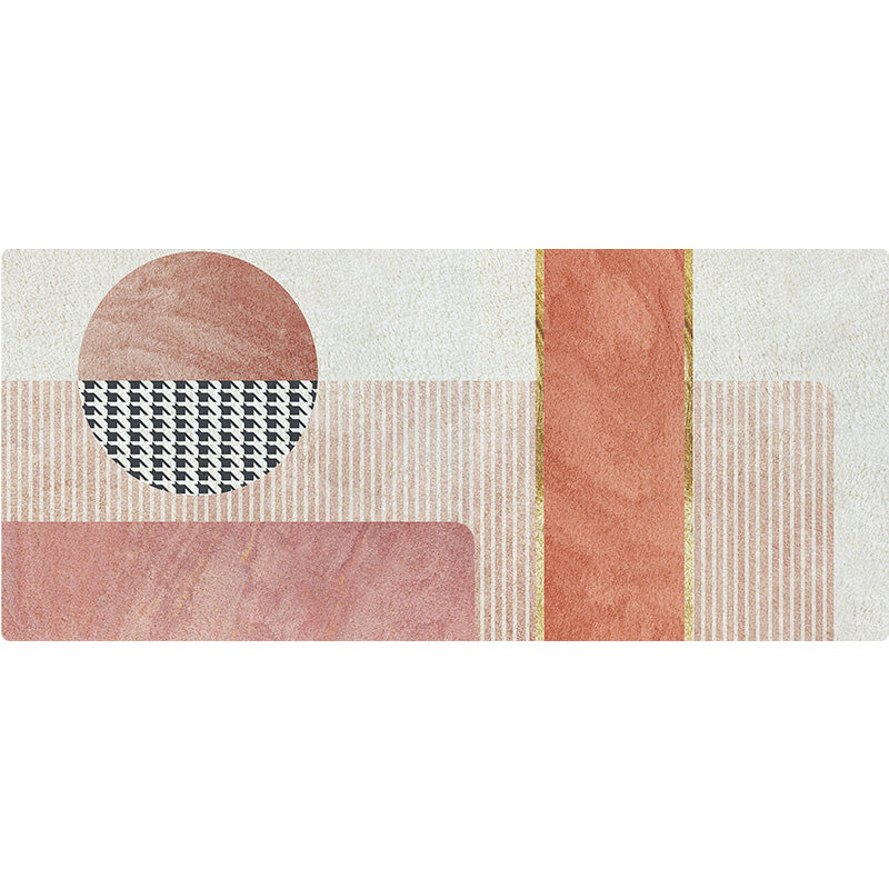 Simple Western Rug Multi Colored Patchwork Indoor Rug Non-Slip Backing Easy Care Carpet for Bedroom Yellow-Red Clearhalo 'Area Rug' 'Rug' 2214049