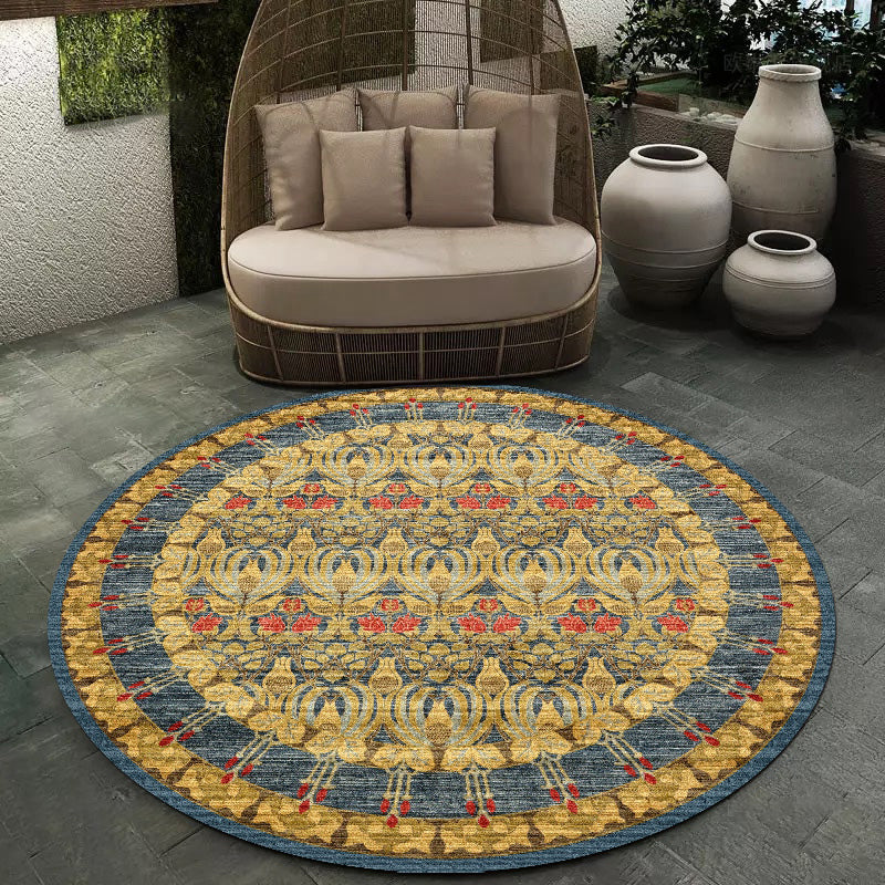 Vintage Multi Color Boho Rug Polyster Southwestern Print Indoor Rug Non-Slip Backing Washable Carpet for Living Room Clearhalo 'Area Rug' 'Bohemian' 'Rugs' Rug' 2214079
