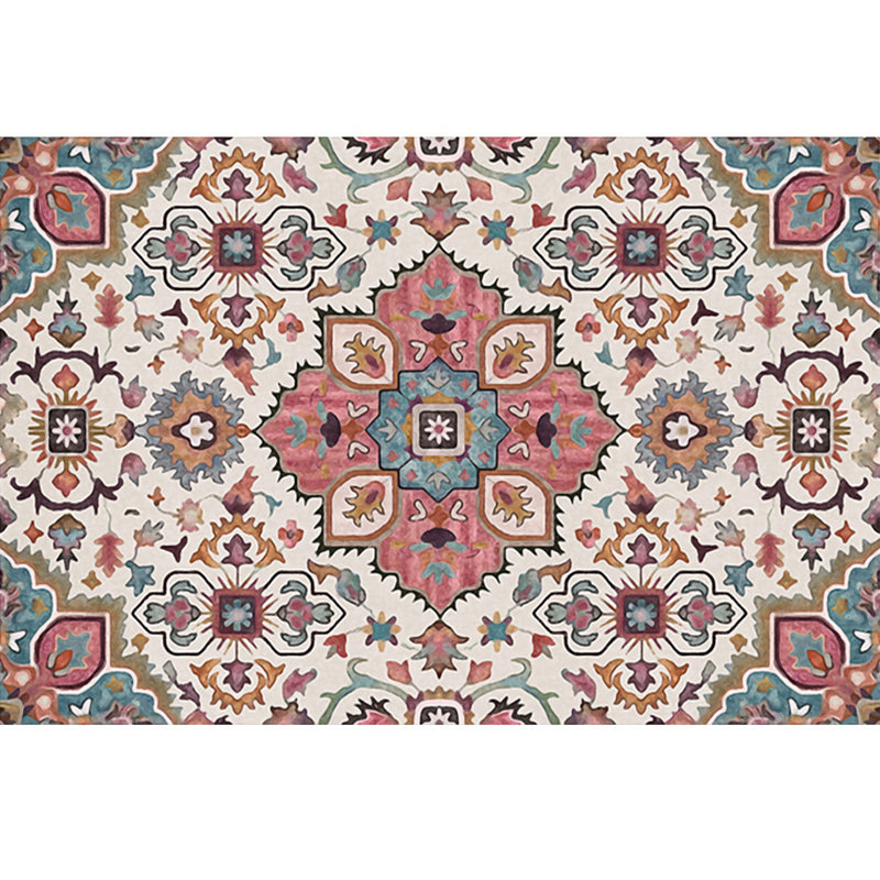 Western Living Room Rug Multicolor Tribal Printed Carpet Synthetics Non-Slip Backing Washable Indoor Rug Pink Clearhalo 'Area Rug' 'Bohemian' 'Rugs' Rug' 2214113