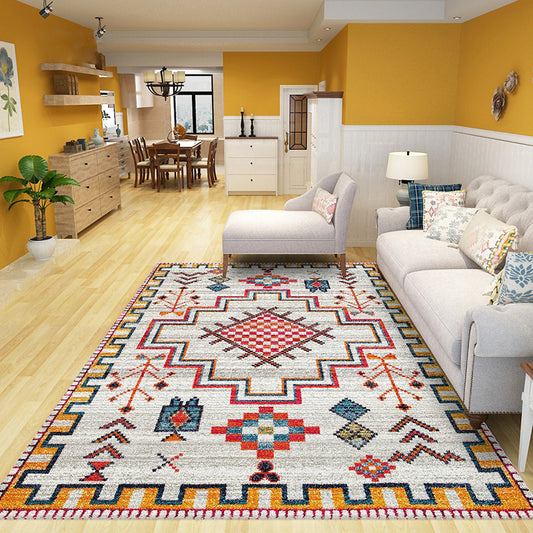 Western Living Room Rug Multicolor Tribal Printed Carpet Synthetics Non-Slip Backing Washable Indoor Rug Clearhalo 'Area Rug' 'Bohemian' 'Rugs' Rug' 2214117