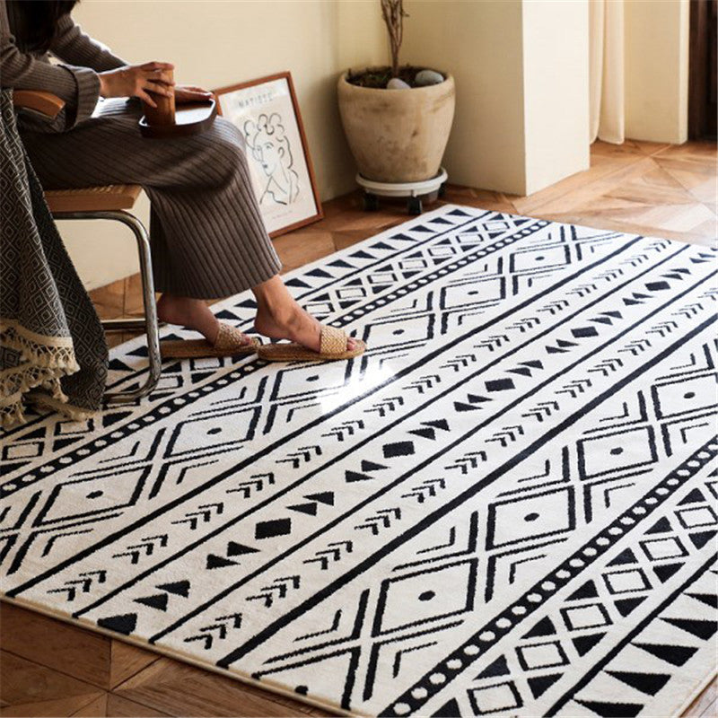 Tribal Decoration Rug Multi Colored Southwestern Pattern Area Carpet Polyster Anti-Slip Backing Machine Washable Rug Clearhalo 'Area Rug' 'Bohemian' 'Rugs' Rug' 2214119